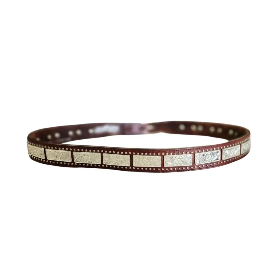 Western Belt Leather Brown Men's Nocona Size 40